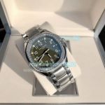 Copy Patek Philippe 5167 Aquanaut Green Dial Diamond Bezel Watch 40MM